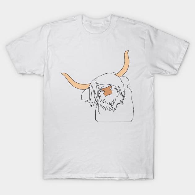 Highland Cow 2 T-Shirt by edajylix